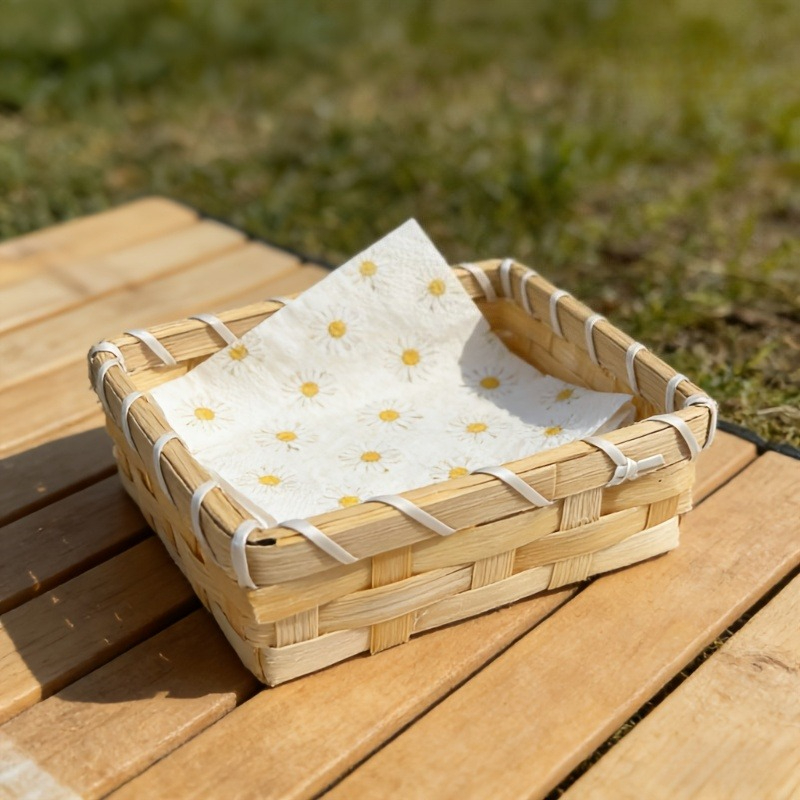 Panier à serviettes en bambou  - Agar Tissue Culture avis et prix